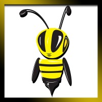 Mechanic Bee logo - Similar company to Hooded Crow Records