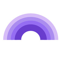 Purple Rainbow Café logo - Similar company to Mani Maker