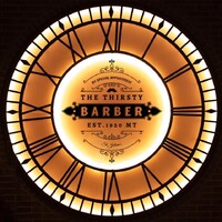 The Thirsty Barber logo - Similar company to Les Tontons Afro