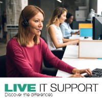 Live IT Support | Call Center Service Provider logo - Similar company to Net Sciences Inc. It Support Albuquerque, It Services Albuquerque, It Services Provider Santa Fe