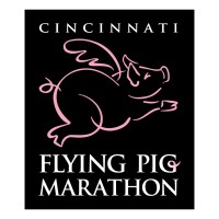 Cincinnati Flying Pig Marathon / Pig Works logo - Similar company to Pigworks