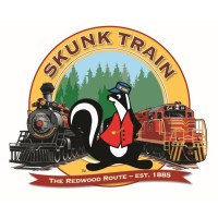 Skunk Train, California Western Railroad logo - Similar company to Mendocino Railway