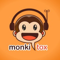 Monki Tox logo - Similar company to Monkey Talks 🐵🎙️