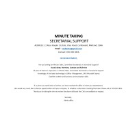 Minute Taking and Secretarial Support Services logo - Similar company to Inkserv (Pty) Ltd
