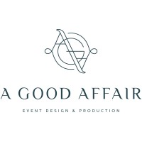 A Good Affair Wedding & Event Production logo - Similar company to Good Mood Ent.
