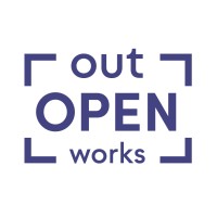 Out / Open Works logo - Similar company to Sm Grotell Design